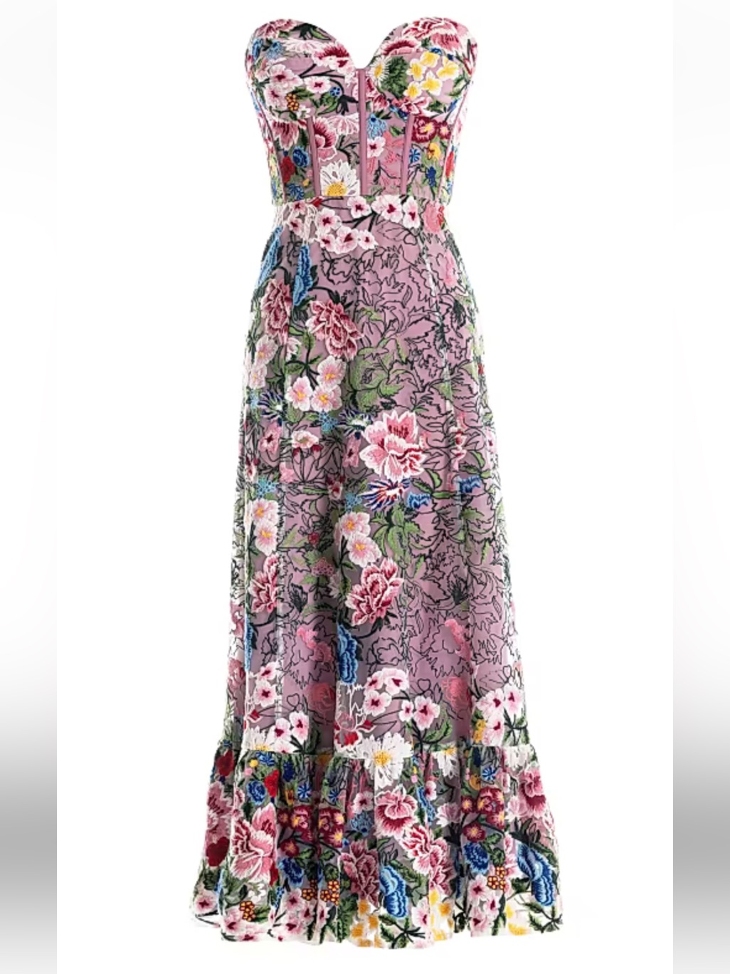 Dress The Population Multicolor Strapless Dress